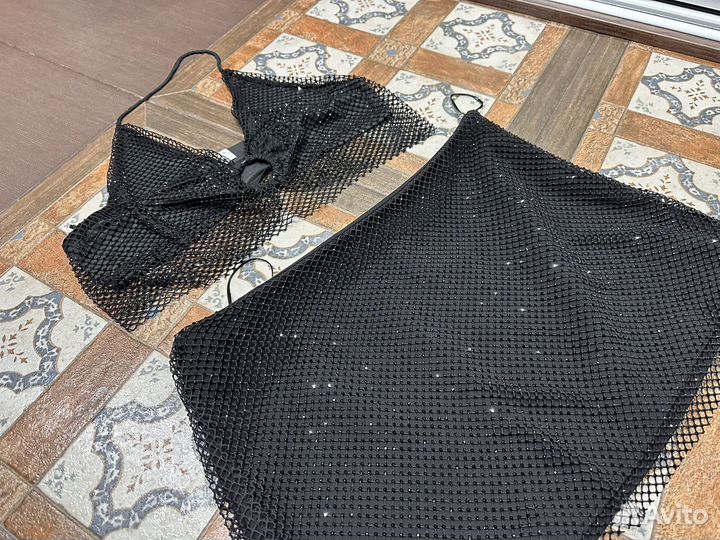 Юбка и топ lime S