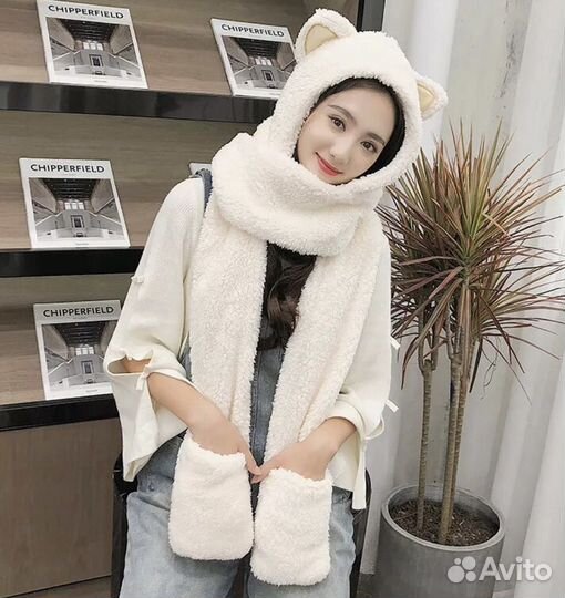 Шапка шарфик