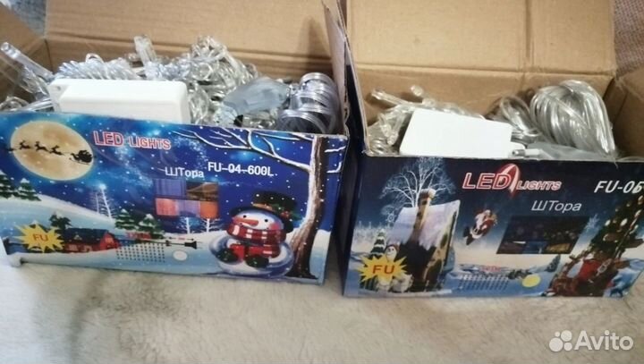 Гирлянда штора 3х3 новая