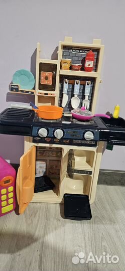 Детская кухня плита с микроволновкой