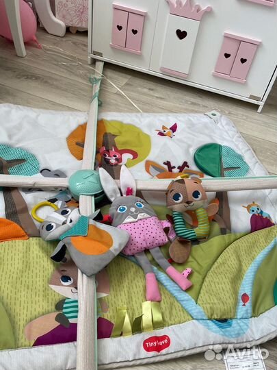 Коврик развивающий и мишка в подарок