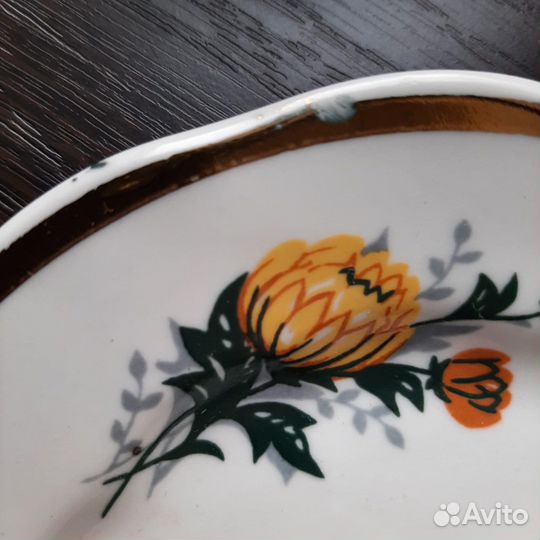 Чайный сервиз «Желтые хризантемы» Рига СССР