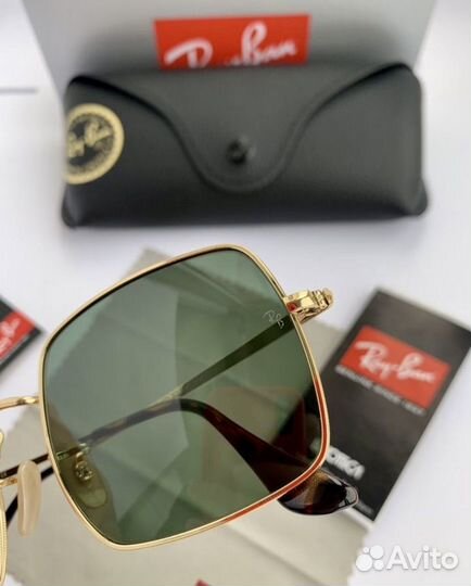 Очки ray ban square зеленые