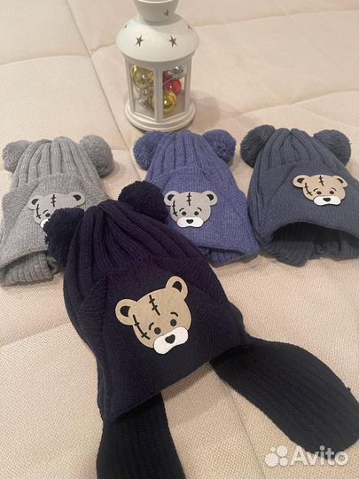 Зимние шапочки детские