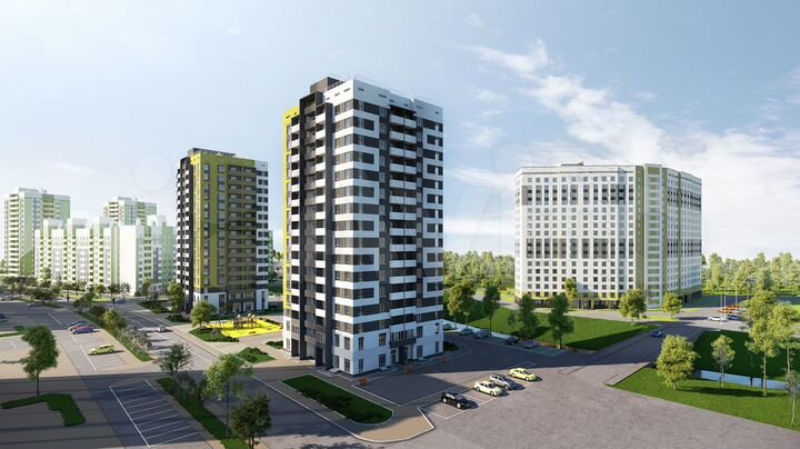3-к. квартира, 68,8 м², 13/16 эт.