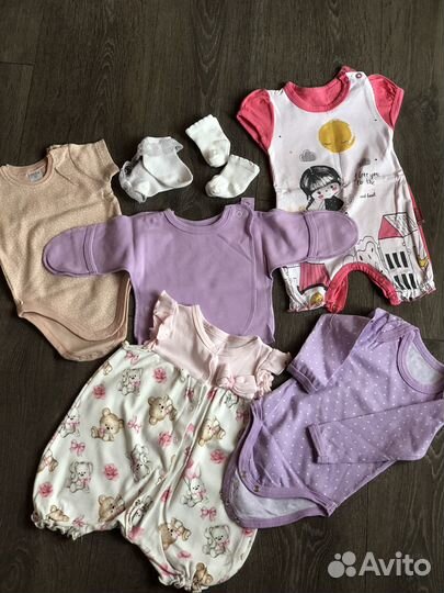 Пакет одежды для девочки 56, 62