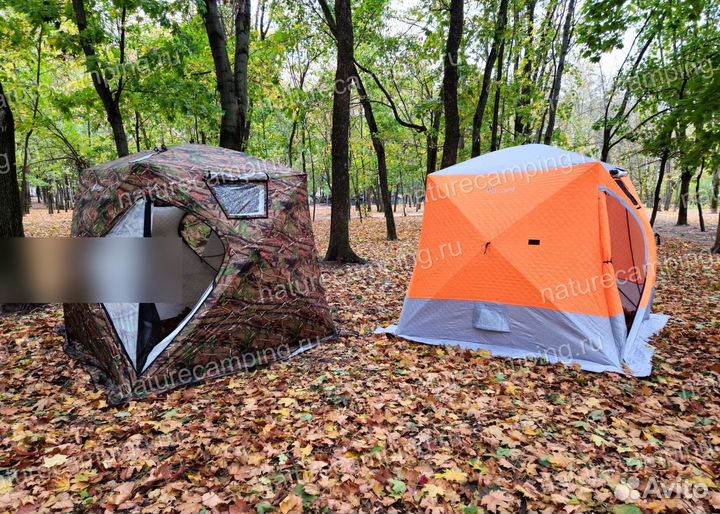 Палатка куб зимняя баня