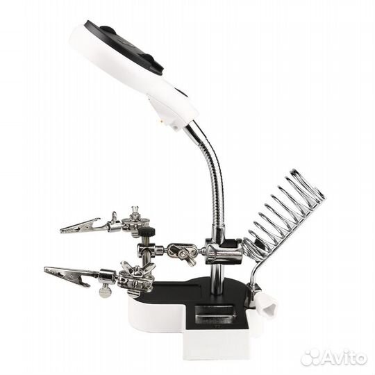 Лупа третья рука 4.5 x 65 11x17 с подсветкой