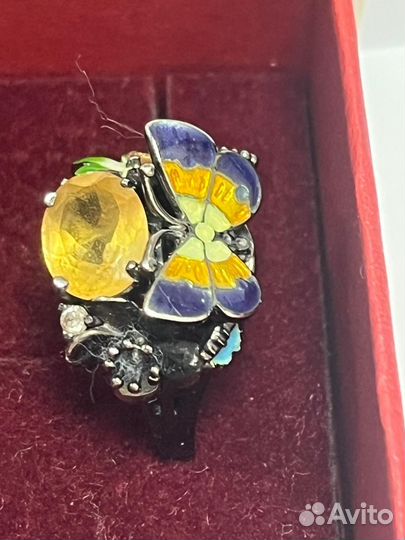 Кольцо 585 эмаль