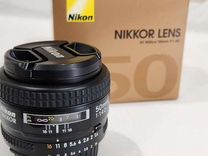 Объектив Nikon Nikkor lens AF 50 mm f 1,4