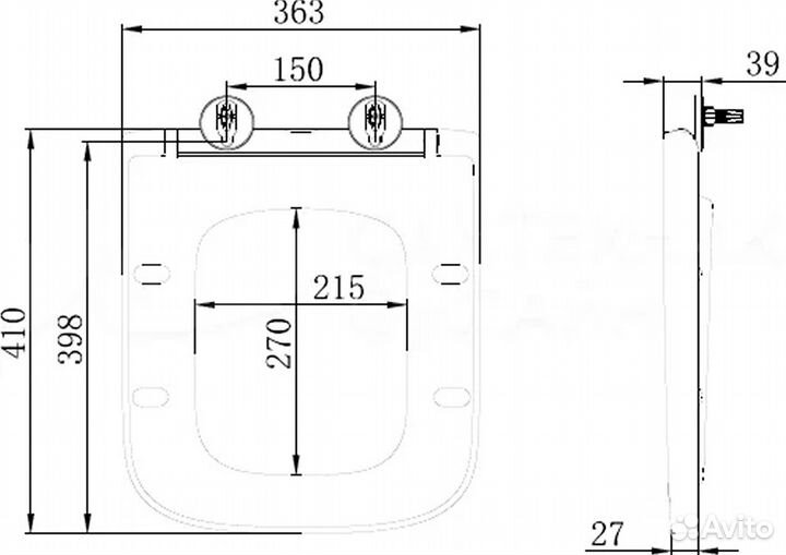 Унитаз BelBagno Aurora BB8604CPR/SC