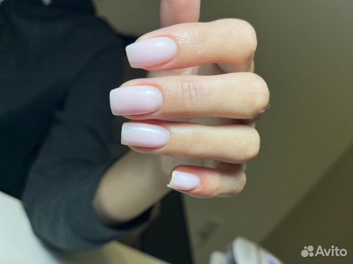 Маникюр наращивание гель лак на комендантском