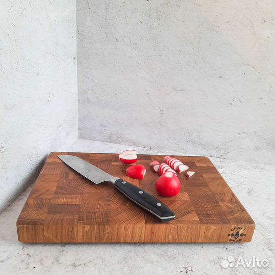 Торцевая разделочная доска из дуба