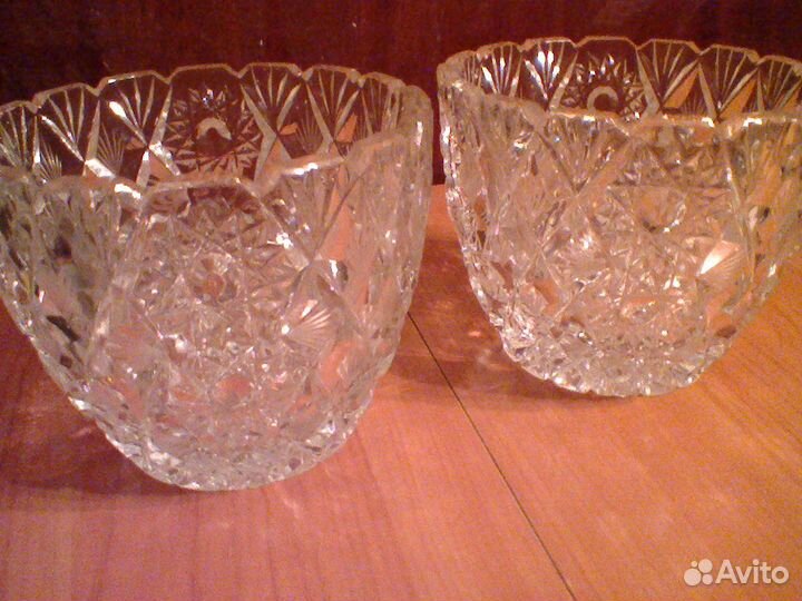 Вазы, конфетницы,набор хрусталя