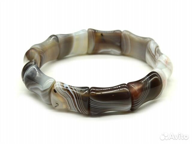 Браслет из агата бразильского 13*18мм