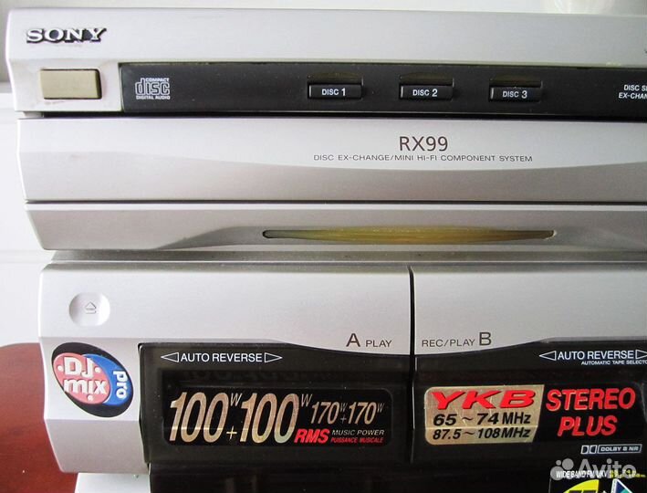 Sony RX99 – музыкальный центр, частично исправен