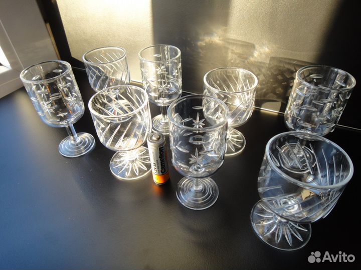 Рюмки хрустальные 8 шт