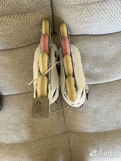 Ролики на девочку р-р 31-36 с набором защиты