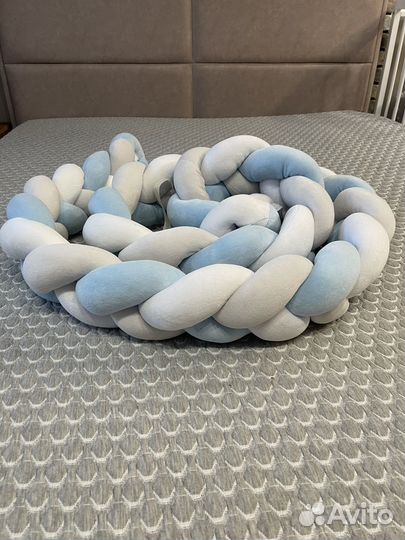 Бортик в кроватку косичка