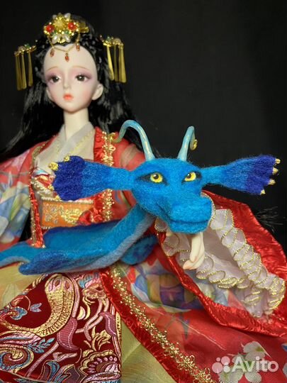 Морской китайский дракон подарок ручная работа