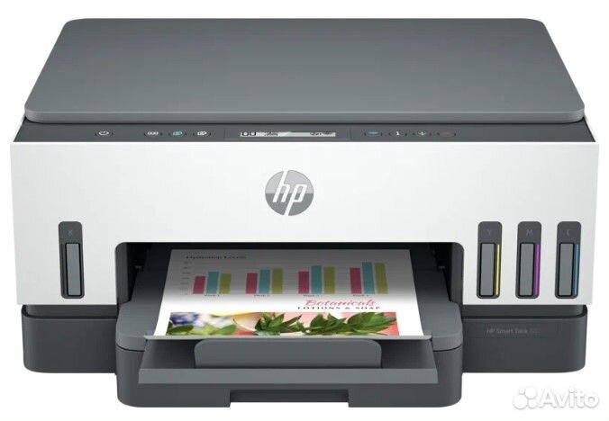 Мфу струйный HP SMART Tank 720 (6UU46A), серый/белый