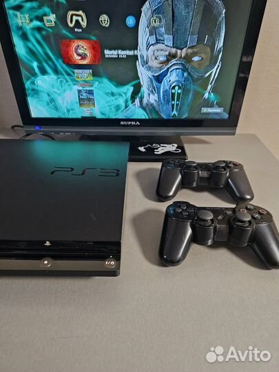 Sony Playstation 3 slim прошитая 250гб 30 игр HEN