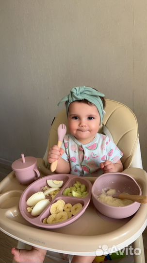 Набор силиконовой посуды для детей