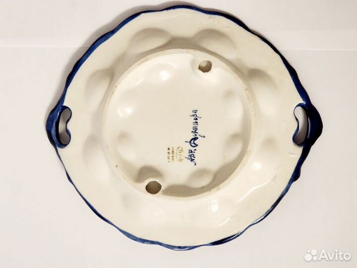 Подставка под яйца, фигурки из гжели