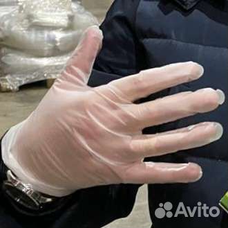 Перчатки виниловые