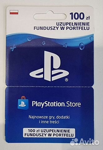 Карта пополнения Playstation Store на 100 злотых купить в Калининграде ...