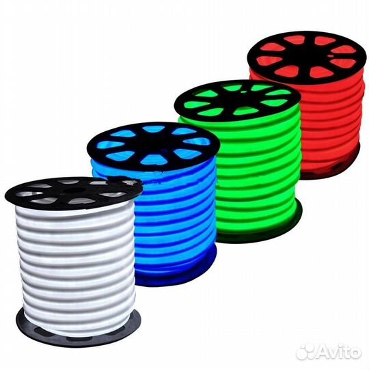 Гибкий Неон 9.6W 220V IP67 8*16 mono 50м катушка