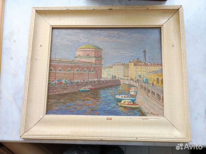 Картина маслом на холсте СССР