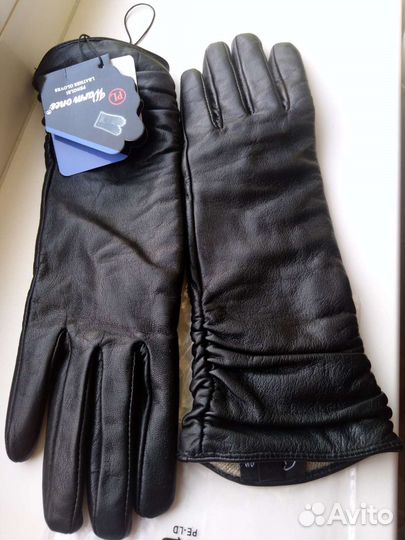 Перчатки женские зимние кожа
