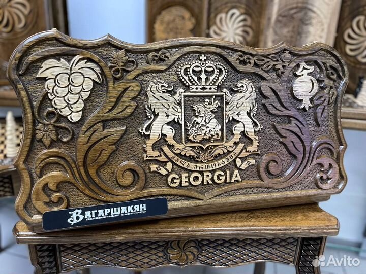 Нарды Герб Грузии из Дуба