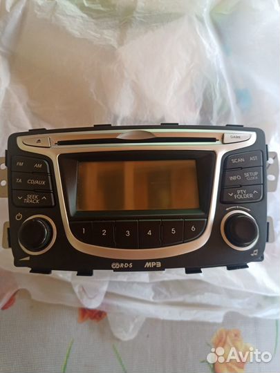 Штатное головное устройство hyundai solaris