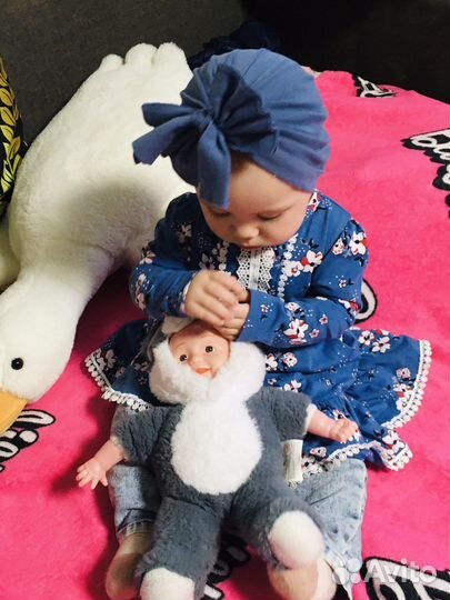 Шапочка на девочку до года