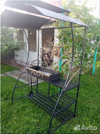 Кованые мангалы с крышей