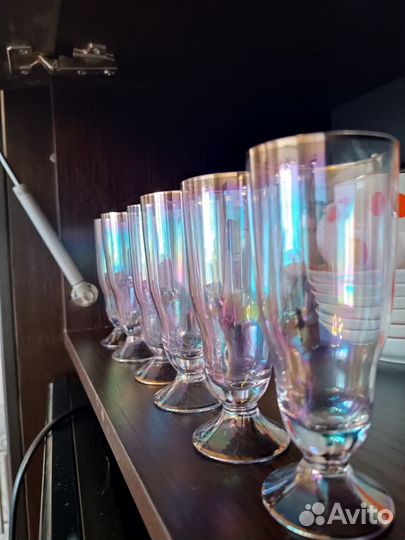 Бокалы из цветного стекла СССР