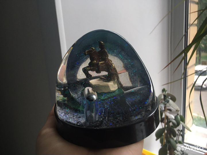 Шар стеклянный с блестками