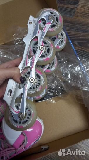Коньки раздвижные+ роликовые колеса