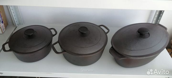 Кастрюля Чугунная с крышкой