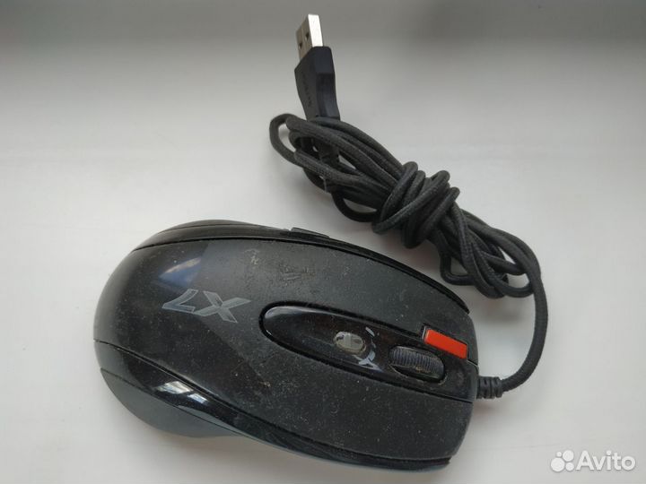 Мышь проводная A4Tech X-718BK черный