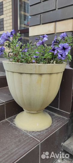 Горшок для цветов уличный бетонный, Ваза, Вазон