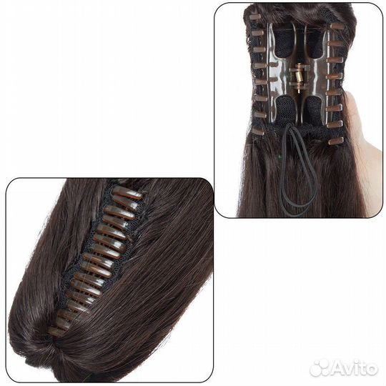 Натуральный хвост на крабе Элегия. Цвет разный