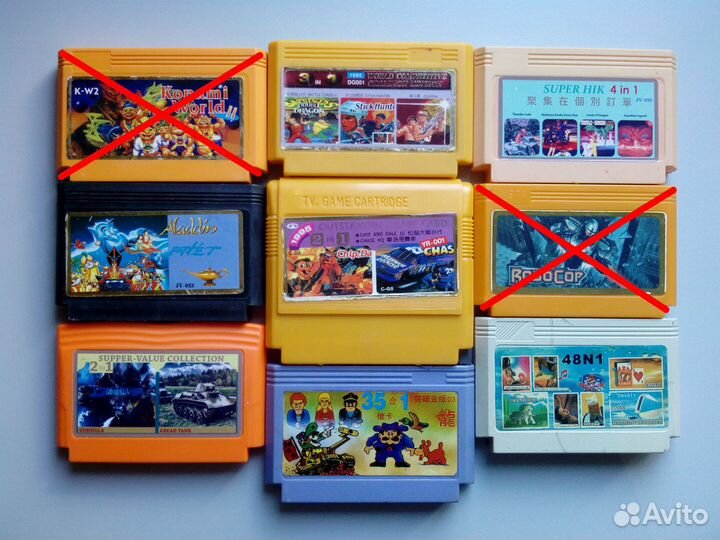 Картриджи для Денди из 90-х