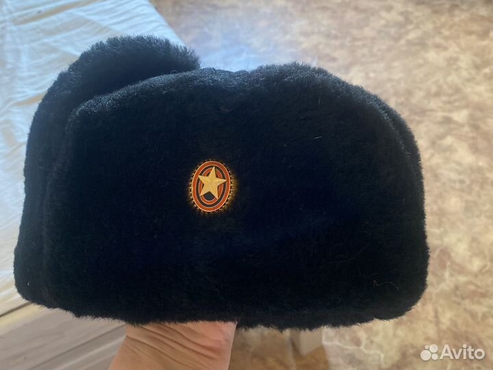 Шапка ушанка военная кадетская