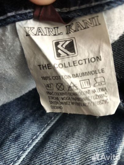 Джинсовые шорты karl kani