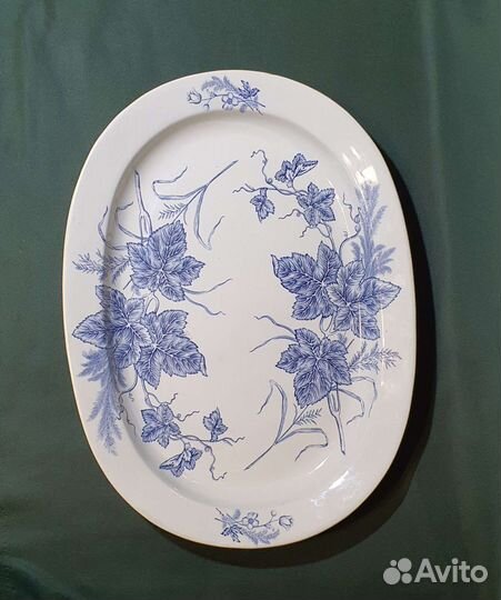 Старинное большое блюдо. 19 век