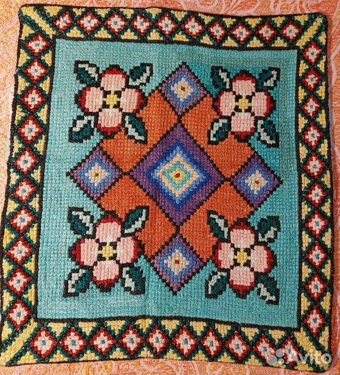 Наволочка болгарский крест 50 - 60 годы, винтаж