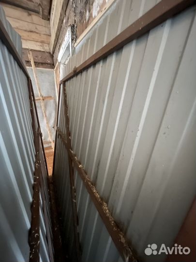 Ворота с калиткой распашные бу